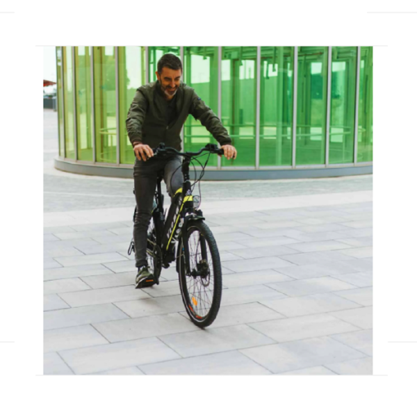 Viena Urbanbiker Trekking E-Bike 28" 840Wh Akku, Unisex E-Trekkingbike 250W Motor, 160km Reichweite | Farbe:gelb. – Bild 8