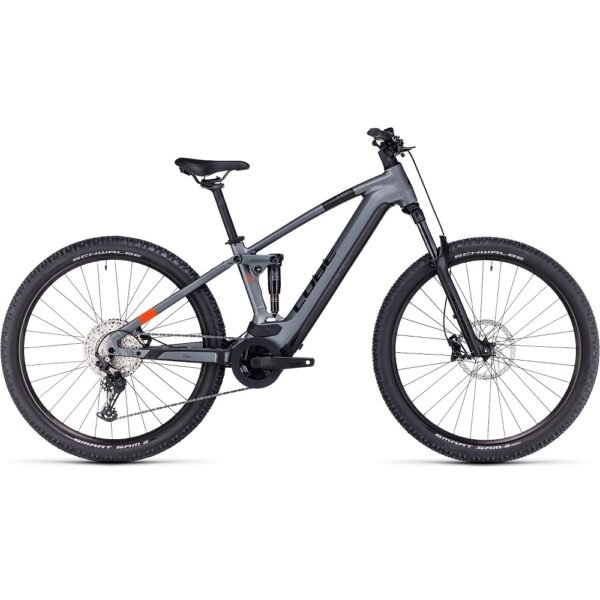CUBE STEREO HYBRID 120 Pro 750 E-Mountainbike 2023 flashgrey / orange A00.