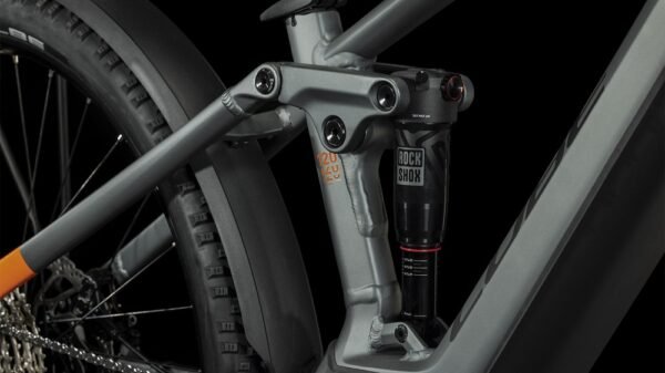CUBE STEREO HYBRID 120 Pro Allroad 750 E-Mountainbike 2023 flashgrey  orange A00. – Bild 5
