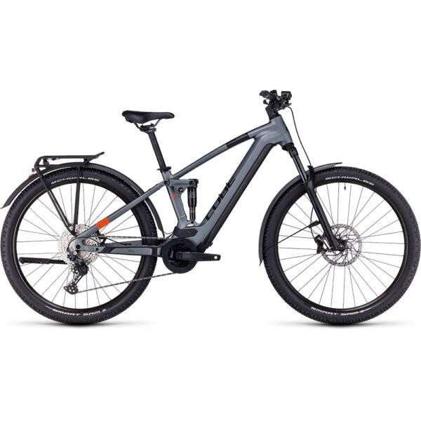 CUBE STEREO HYBRID 120 Pro Allroad 750 E-Mountainbike 2023 flashgrey  orange A00.