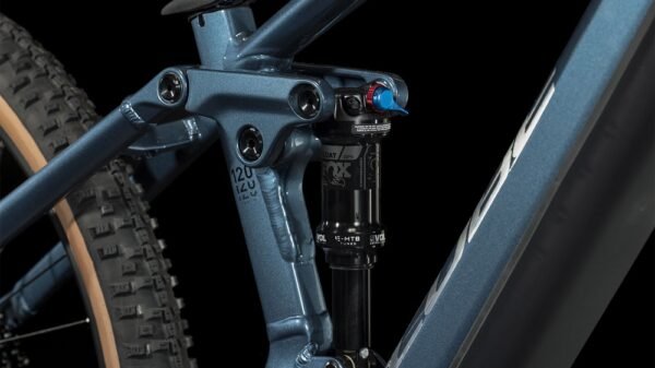 CUBE STEREO HYBRID 120 Race 750 E-Mountainbike 2023 petrolblue  chrome A00. – Bild 3