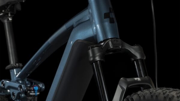 CUBE STEREO HYBRID 120 Race 750 E-Mountainbike 2023 petrolblue  chrome A00. – Bild 4