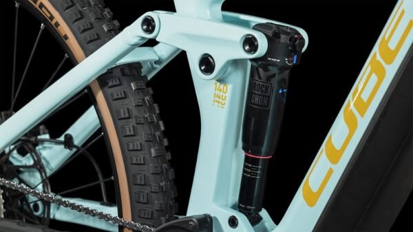 CUBE STEREO HYBRID 140 HPC Race 750 Carbon E-Mountainbike 2023 dazzle  orange A00. – Bild 3