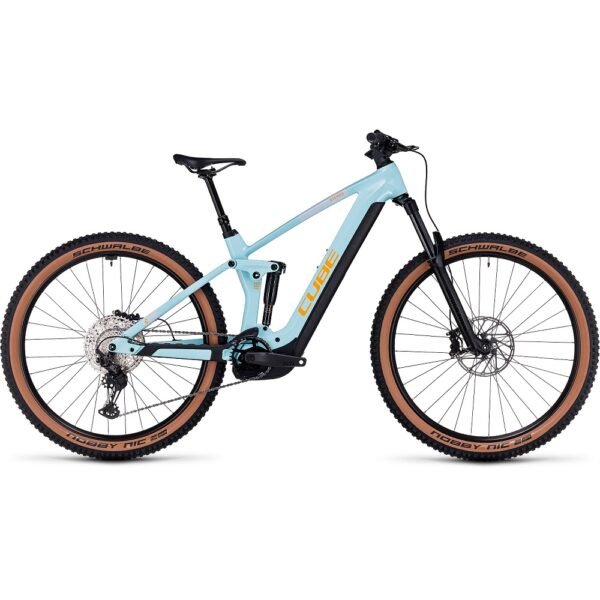 CUBE STEREO HYBRID 140 HPC Race 750 Carbon E-Mountainbike 2023 dazzle  orange A00.