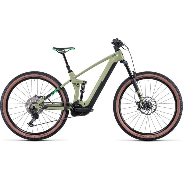 CUBE STEREO HYBRID 140 HPC SL 750 29 Zoll Carbon MTB E-Bike 2022 greenflashgreen A00.