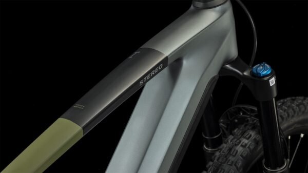 CUBE STEREO HYBRID 140 HPC TM 750 Carbon E-Mountainbike 2023 flashgrey  olive A00. – Bild 3