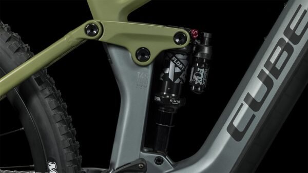 CUBE STEREO HYBRID 140 HPC TM 750 Carbon E-Mountainbike 2023 flashgrey  olive A00. – Bild 4