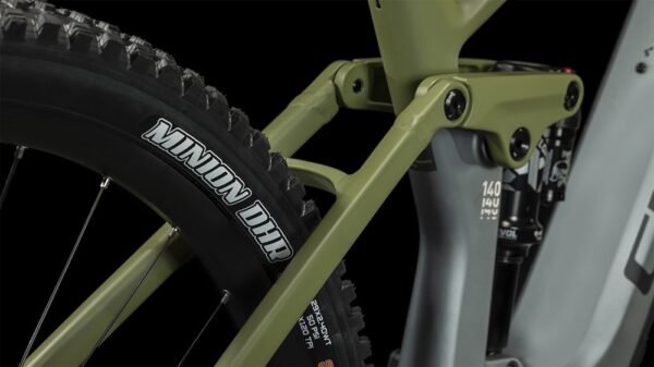 CUBE STEREO HYBRID 140 HPC TM 750 Carbon E-Mountainbike 2023 flashgrey  olive A00. – Bild 5