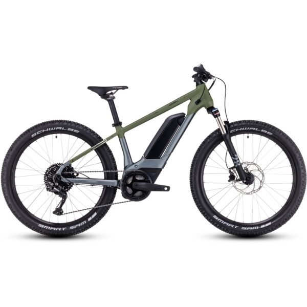 Cube Acid 240 Hybrid Rookie SLX 400 Kinder oliv/grau.
