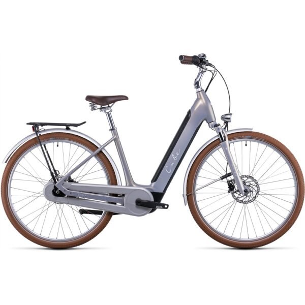 Cube Ella Cruise Hybrid 500 Easy Entry silber.