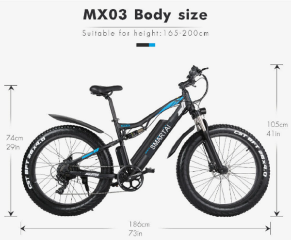 E Mountainbike Elektrofahrrad 26 Zoll Ebike Bike Shimano Moped MTB Herren Trekking Bike. – Bild 7