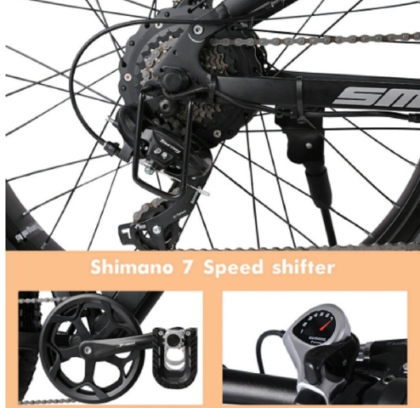 E Mountainbike Elektrofahrrad 26 Zoll Ebike Bike Shimano Moped MTB Herren Trekking Bike. – Bild 9