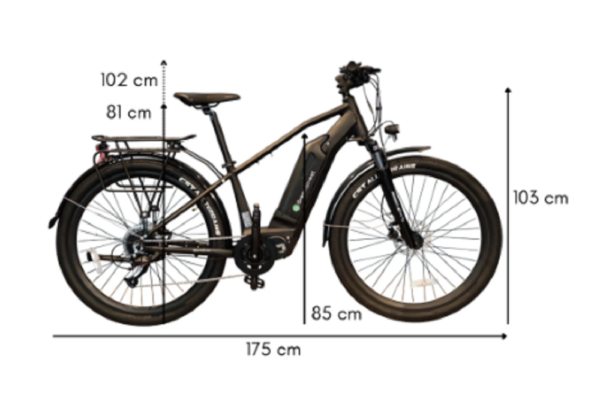 E-Trekkingrad GS4 250 W 27,5 Zoll mattschwarz. – Bild 6
