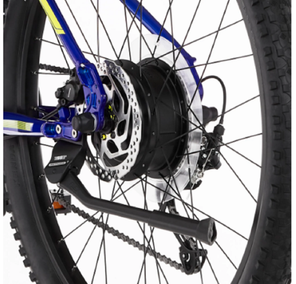 FISCHER E-Bike Pedelec Mountainbike MONTIS 2.1 Junior, Rahmenhöhe 38 cm, 27,5 Zoll, Akku 422 Wh, Hinterradmotor, Kettenschaltung, LED Display, blau – Bild 6