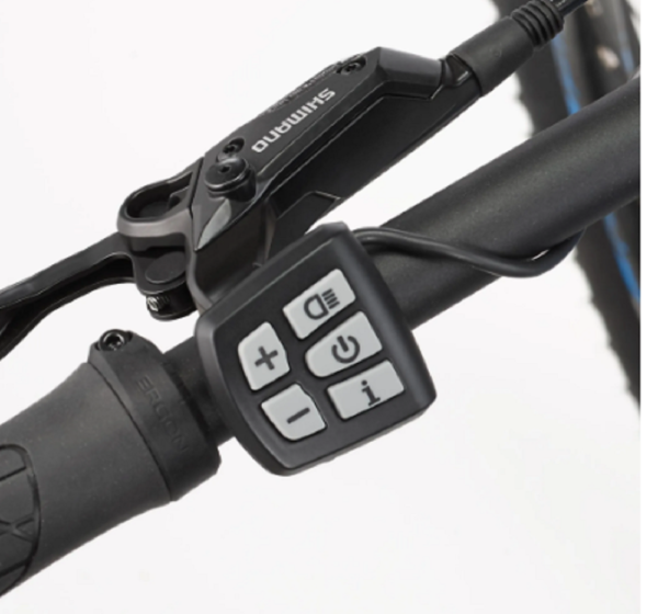 FISCHER E-Bike Pedelec Mountainbike MONTIS EM 1862, Rahmenhöhe 48 cm, 27,5 Zoll, Akku 557 Wh, Mittelmotor, Kettenschaltung, LCD Display, blau. – Bild 5