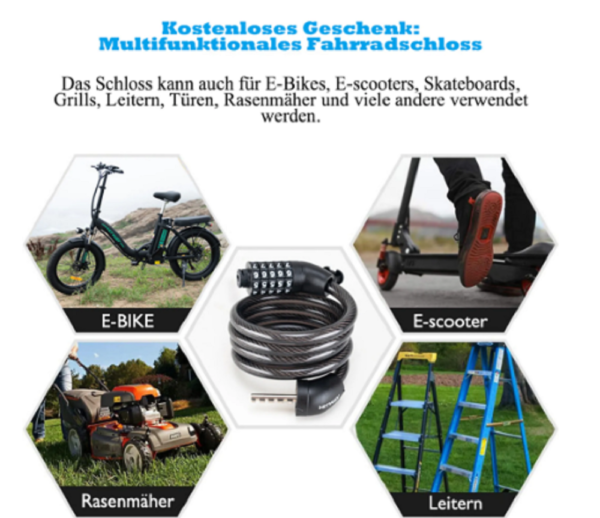 HITWAY 26 Zoll E-Bike, Elektrofahrrad für Damen Herren – Bild 6
