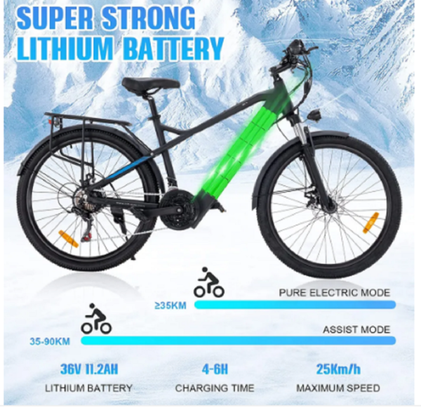 HITWAY Elektrofahrrad E-Bike 26" – Bild 3
