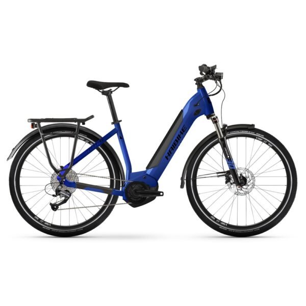 Haibike Trekking 4 Low i500Wh 27.5 Easy Entry E-Bike Trekking 2022 blue black gloss&matt.
