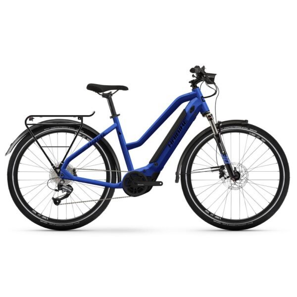 Haibike Trekking 4 Mid i500Wh 27.5 Damen E-Bike Trekking 2022 blue black gloss&matt.