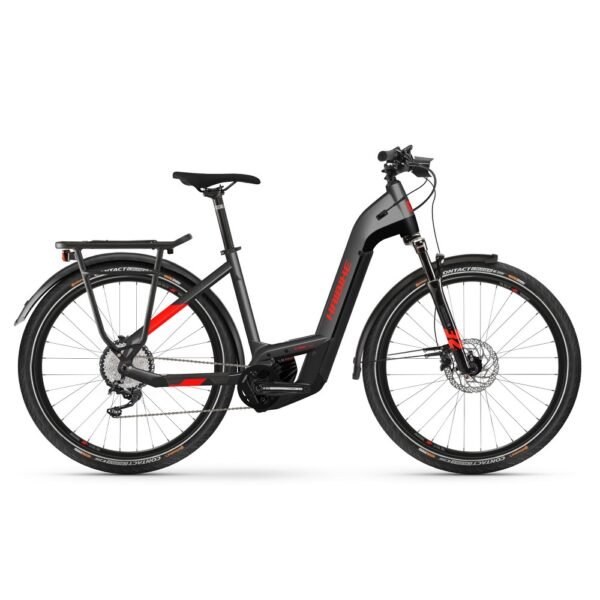 Haibike Trekking 9 i625Wh Low 27.5 Tiefeinstieg E-Bike Trekking 2022 anthracite red.