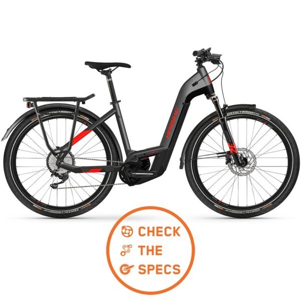 Haibike Trekking 9 i625Wh Low 27.5 Tiefeinstieg E-Bike Trekking 2022 anthracite red A01.