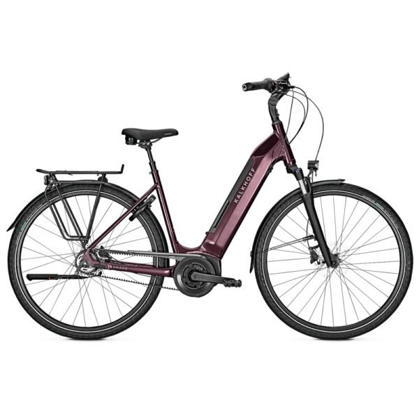 Kalkhoff IMAGE 3.B EXCITE Wave Tiefeinstieg E-Bike mit Riemenantrieb 2023 mahagonyred