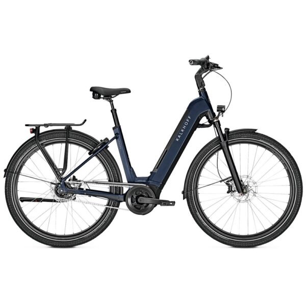 Kalkhoff IMAGE 5.B MOVE+ Wave Tiefeinstieg City E-Bike 2022 deepskyblue / magicblack.