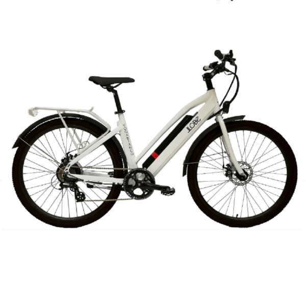 LLobe Alu-Elektro-Trekking-Bike Voga Bianco