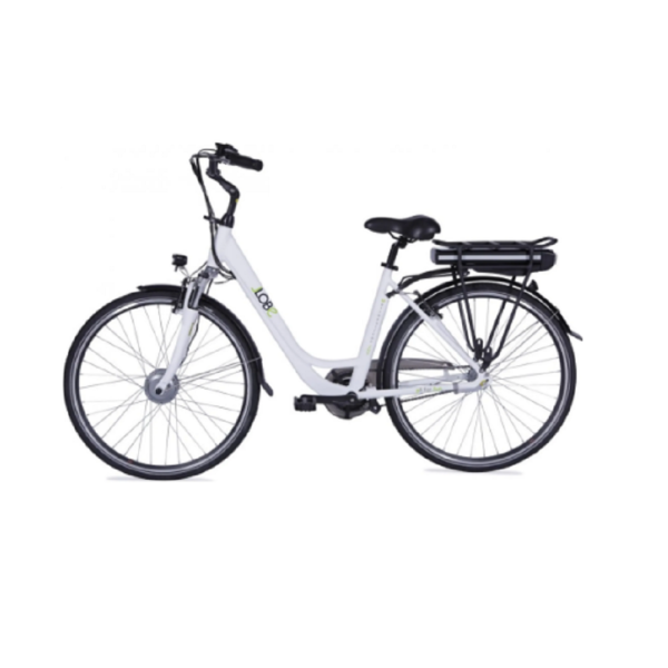 LLobe E-Bike 28" Alu City Bike Metropolitan JOY weiß 36V/10Ah, 3-Gang Shimano.