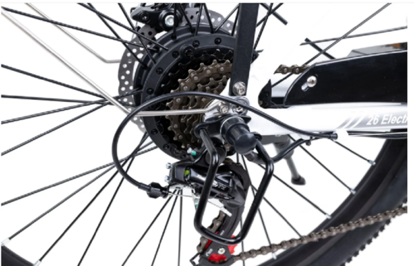 Myatu 26' E Citybike für Damen 12.5 Ah Akku 6 Gänge Shimano. – Bild 6