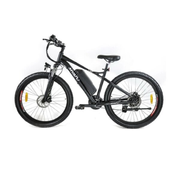Myatu 27,5' E-Mountainbike 36V 8 Ah, Kettenschaltung, Shimano 21-Gang, Getriebemotor 250 W.
