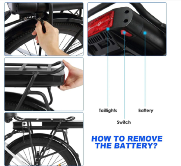 Myatu Citybag 26 Zoll E-Bike Citybike 12.5 Ah – Bild 2