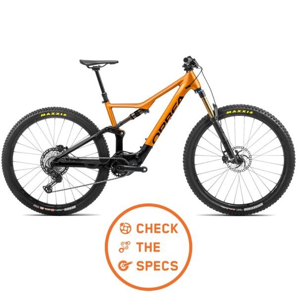 Orbea Rise H10 540Wh MTB E-Bike 2022 Leo OrangeBlack (gloss) A01.