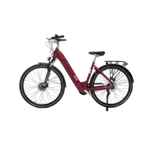 PROPHETE 28" City Tiefeinsteiger rot E-Bike AEG Vorderradmotor.