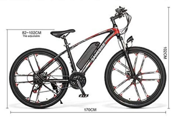 SAMEBIKE Elektrofahrrad E-Bike 26 Zoll – Bild 3