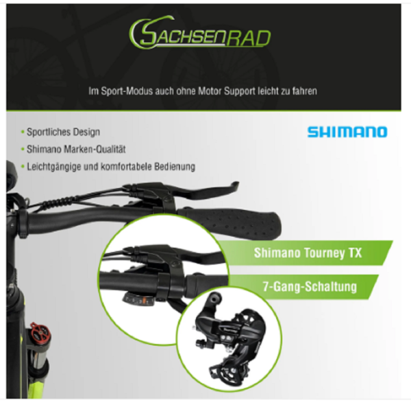 SachsenRAD E-Mountainbike RR Crosstourer 36V 10Ah 27,5 Zoll. – Bild 4