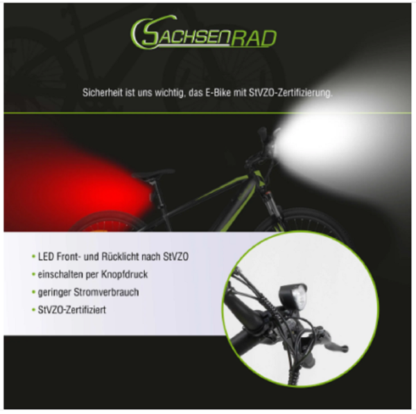 SachsenRAD E-Mountainbike RR Crosstourer 36V 10Ah 27,5 Zoll. – Bild 5
