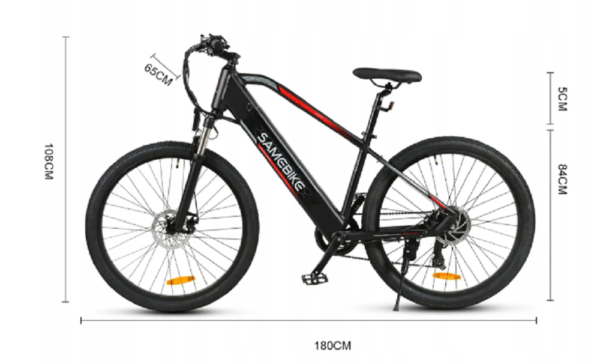 Samebike 27,5" Mountain Power Assisted Electric Bike Hydraulisch – Bild 3