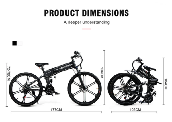 Samebike LO26-II Magnesiumlegierung Felge Electric Bike 26" – Bild 3
