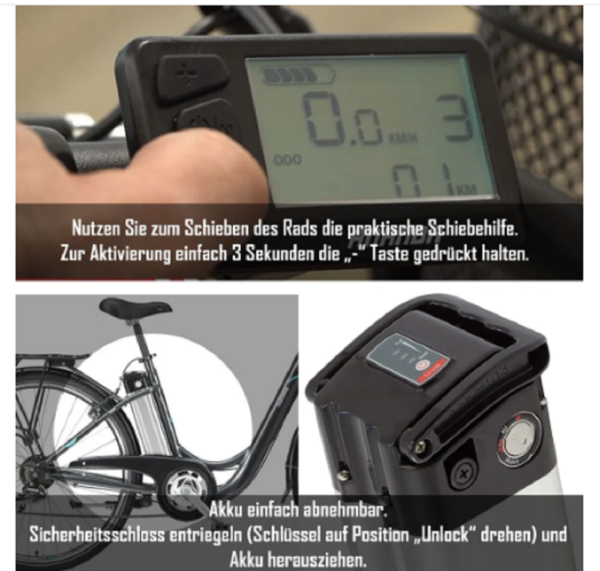 Telefunken E-Bike Elektrofahrrad Alu 28 Zoll – Bild 7