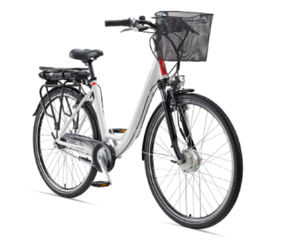 Telefunken RC657 City E-Bike, 7 Gang Shimano Nabenschaltung, Vorderradmotor, weiß. – Bild 2