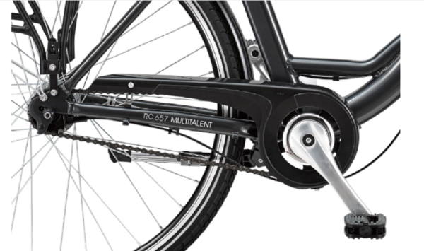 Telefunken RC657 City E-Bike, 7 Gang Shimano Nabenschaltung, Vorderradmotor, anthrazit. – Bild 8