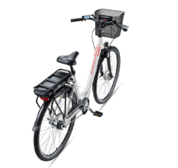 Telefunken RC657 City E-Bike, 7 Gang Shimano Nabenschaltung, Vorderradmotor, weiß. – Bild 4