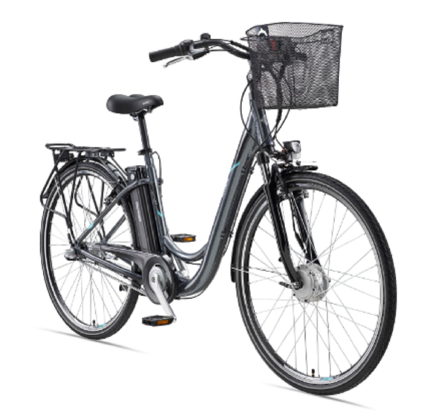 Telefunken RC830 City E-Bike, 3 Gang Shimano Nabenschaltung, Vorderradmotor, anthrazit. – Bild 2