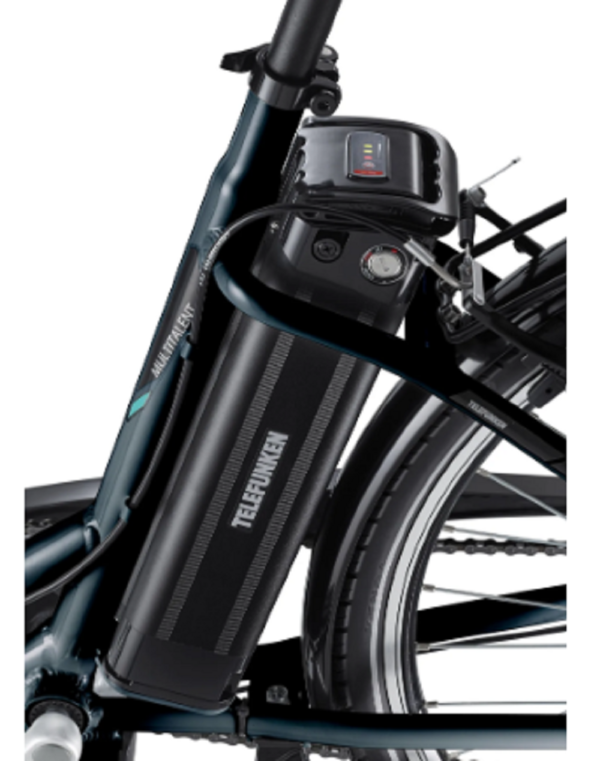 Telefunken RC830 City E-Bike, 3 Gang Shimano Nabenschaltung, Vorderradmotor, anthrazit. – Bild 4