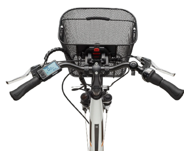 Telefunken RC840 City E-Bike, 7 Gang Shimano Nabenschaltung, Vorderradmotor, weiß. – Bild 4