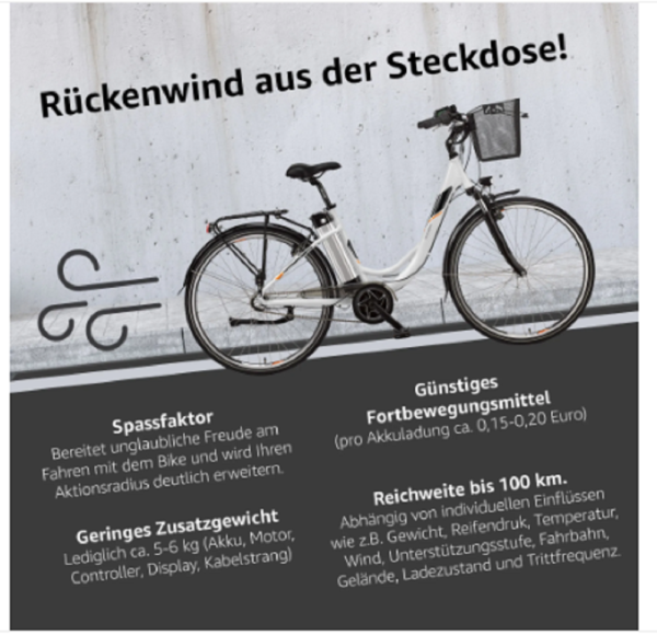Telefunken RC865 City E-Bike, 3 Gang Shimano Nabenschaltung, Mittelmotor. – Bild 9