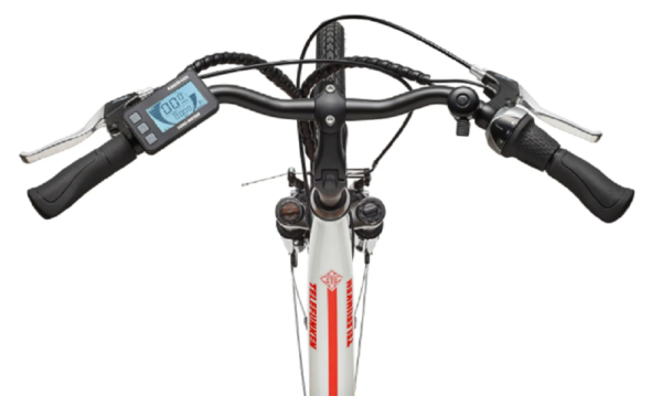 Telefunken RC890 City E-Bike, 7 Gang Shimano Nabenschaltung, Mittelmotor, weiß. – Bild 4