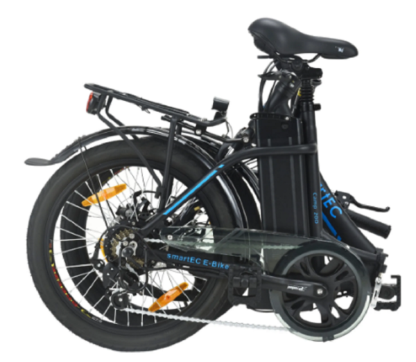 SmartEC Camp-20D Falt Pedelec/E-Bike 20 Zoll matt Schwarz. – Bild 4